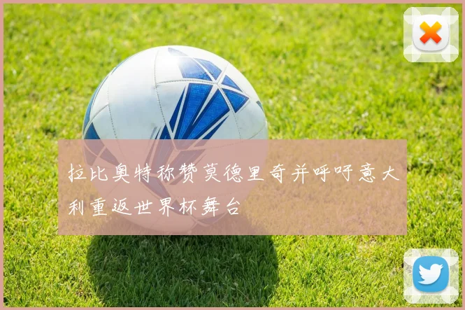 拉比奥特称赞莫德里奇并呼吁意大利重返世界杯舞台